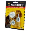 DISCO CEPILLOS DE ALAMBRE 3 PIEZAS SECURITY