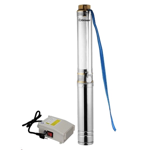 [9451] BOMBA DE AGUA 1/2HP SUMERGIBLE 110V GRIVEN