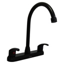 GRIFERIA PARA FREGADERO 8" CUELLO DE CISNE GRIVEN BLACK