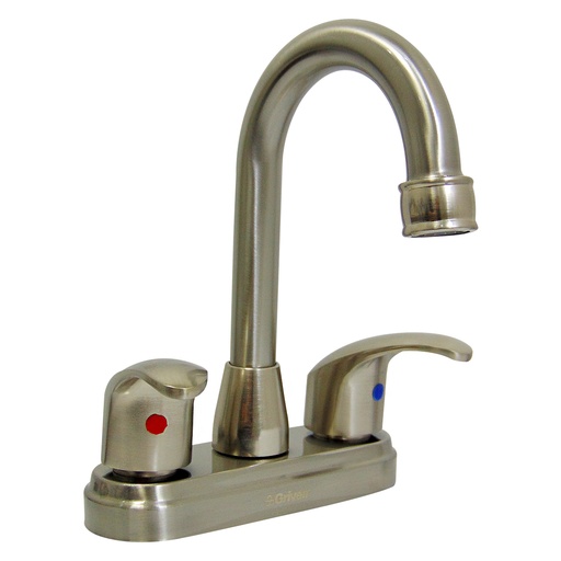 [9474] GRIFERIA PARA LAVAMANOS 4" CUELLO DE CISNE GRIVEN