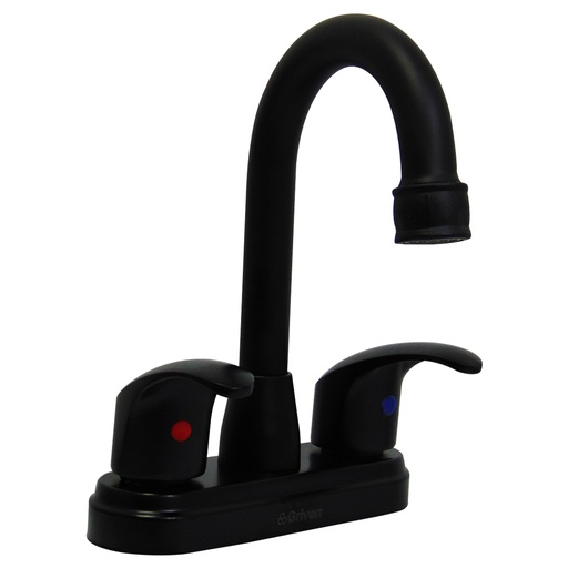 [9485] GRIFERIA PARA LAVAMANOS 4" CUELLO DE CISNE GRIVEN BLACK