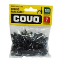 GRAPAS PARA CABLES 7MM NEGRO COVO