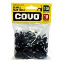 GRAPAS PARA CABLES 10MM NEGRO COVO