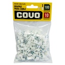 GRAPAS PARA CABLES 10MM BLANCO COVO