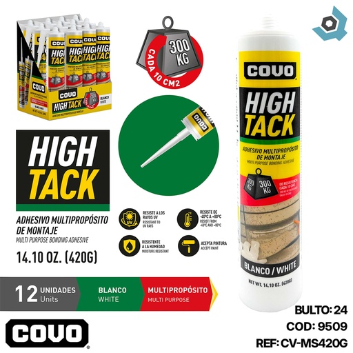 [9509] SELLADOR ADHESIVO MULTIPROPOSITO 420GR COVO