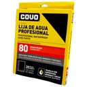 LIJA DE AGUA 9" X 11" GRANO 80 GRUESO COVO