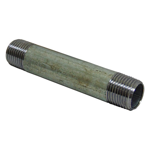 [9528] NIPLE 1/2" X 4" DE ACERO GALVANIZADO GRIVEN