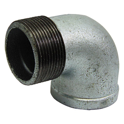 [9557] CODO 90GR 1 1/2" DE ACERO GALVANIZADO MR GRIVEN