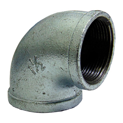 [9563] CODO 90GR 1 1/2" DE ACERO GALVANIZADO HR GRIVEN