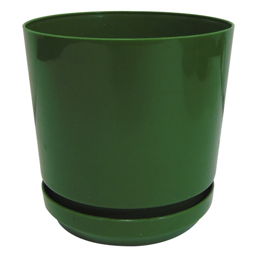 [9619] MATERO Y PLATO PP ART CIL LISO D-10 VERDE DP