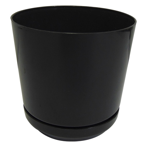 [9620] MATERO Y PLATO PP ART CIL LISO D-10 NEGRO DP