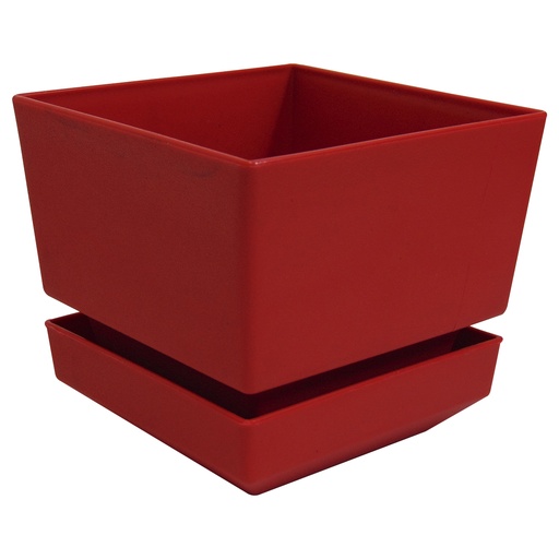 [9624] MATERO Y PLATO PP ART CUAD TEX L12 ROJO DP