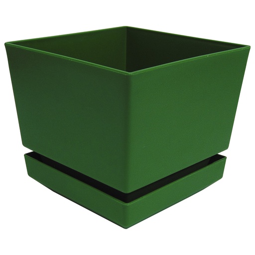 [9630] MATERO Y PLATO PP ART CUAD TEX L15 VERDE DP