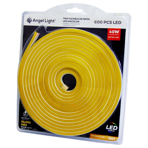 [9633] TIRA DE LUZ LED 5 METROS AMARILLO ORO ANGEL LIGHT