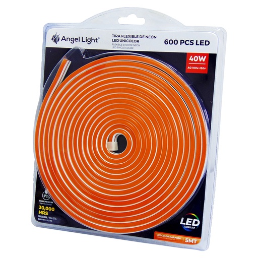 [9637] TIRA DE LUZ LED 5 METROS NARANJA ANGEL LIGHT