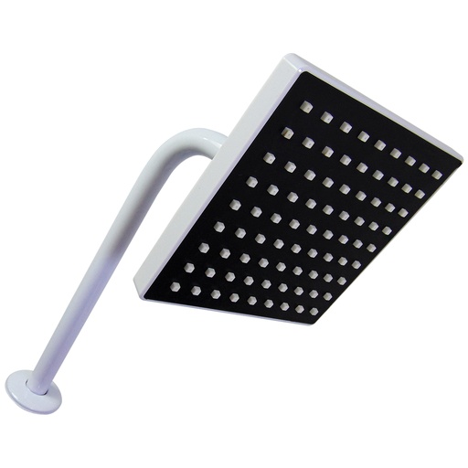 [9676] REGADERA PARA BANO 6" CUADRADA BLANCO GRIVEN WHITE