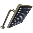REGADERA PARA BANO 8" CUADRADA SATINADA GRIVEN