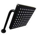 REGADERA PARA BANO 6" CUADRADA NEGRO GRIVEN BLACK