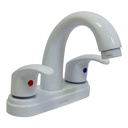 GRIFERIA PARA LAVAMANOS 4" CUELLO CURVO GRIVEN WHITE