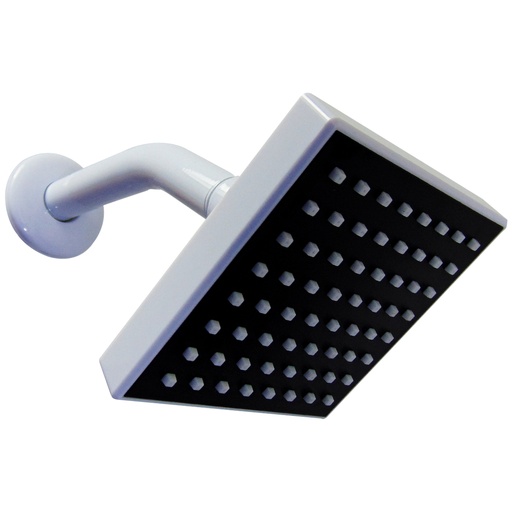 [9693] REGADERA PARA BANO 4" CUADRADA BLANCO GRIVEN WHITE