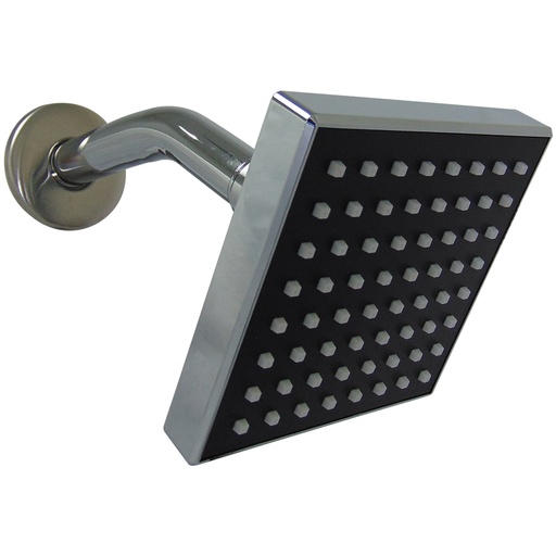 [9695] REGADERA PARA BANO 4" CUADRADA CROMADA GRIVEN