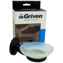 JABONERA CON PLATO GRIVEN BLACK