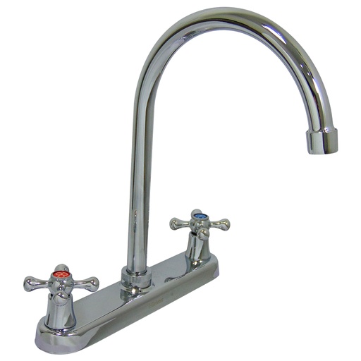 [9722] GRIFERIA PARA FREGADERO 8" DOBLE MANIJA GRIVEN