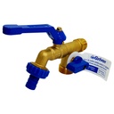 LLAVE DE CHORRO 1/2" BRONCE CON PICO DOBLE GRIVEN