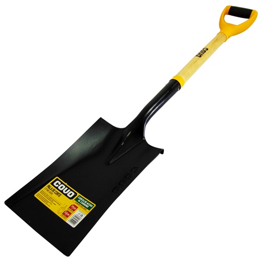 [9746] PALA CUADRADA 19CM CABO DE MADERA COVO