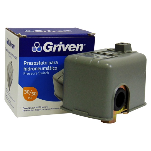 [9806] PRESOSTATO PARA HIDRONEUMATICO 30/50 PSI GRIVEN