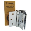 BISAGRA NUDO 3" X 3" CROMADA SECURITY
