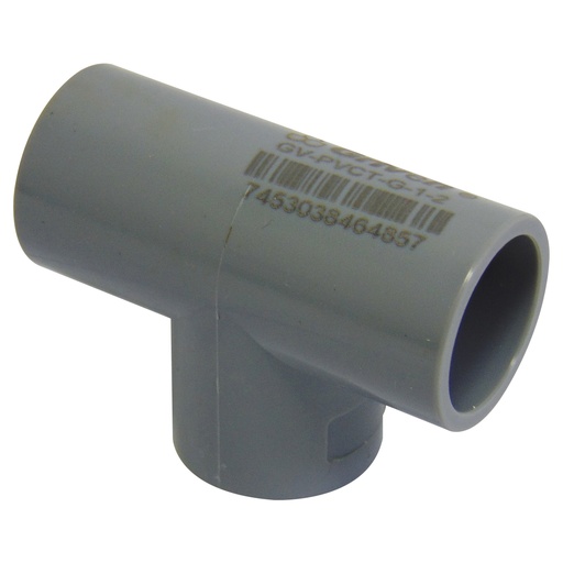 [9856] TEE PVC 1/2" SENCILLA CXCXC GRIS GRIVEN
