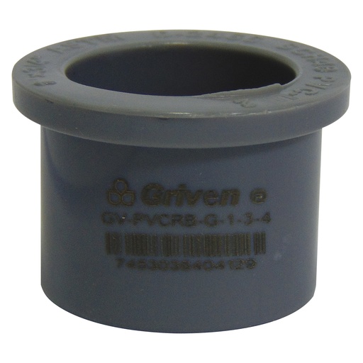 [9867] REDUCCION BUSHING 1" X 3/4" PVC GRIS GRIVEN