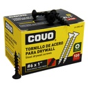 TORNILLO DRYWALL #6 X 1" ROSCA GRUESA 100PZA COVO