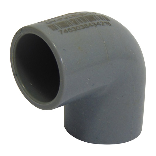[9889] CODO 90GR PVC 1/2" CXC GRIS GRIVEN