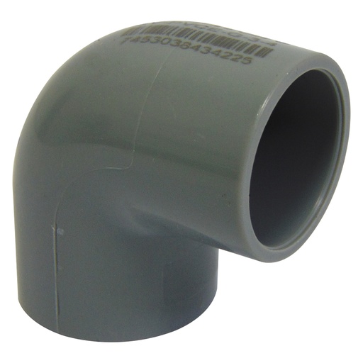 [9890] CODO 90GR PVC 3/4" CXC GRIS GRIVEN