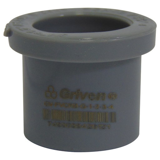 [9894] REDUCCION BUSHING 3/4" X 1/2" PVC GRIS GRIVEN