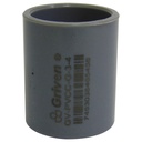 UNION PVC 3/4" SENCILLA GRIS GRIVEN