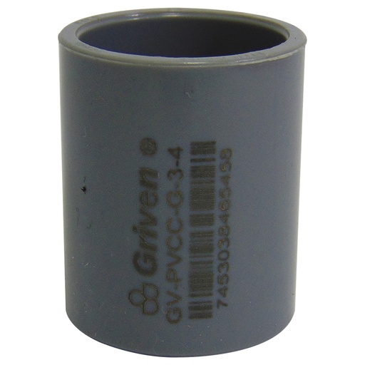 [9907] UNION PVC 3/4" SENCILLA GRIS GRIVEN