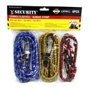 CUERDA ELASTICA PARA EQUIPAJE 6 PIEZAS SECURITY