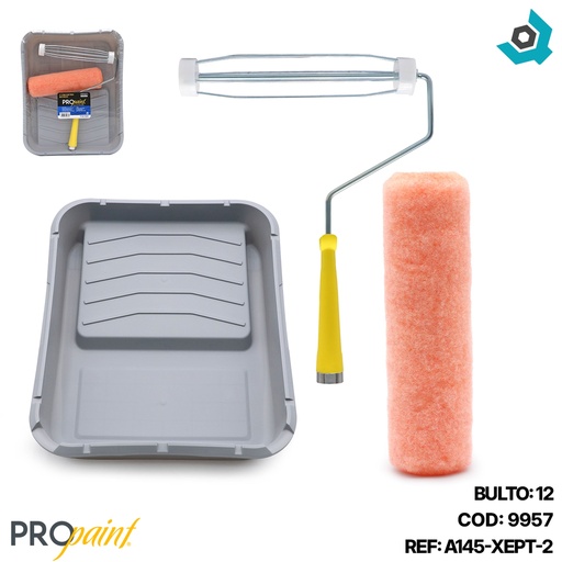 [9957] JUEGO DE RODILLO Y BANDEJA PRO PAINT