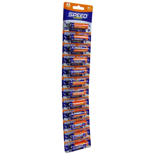[9965] BATERIAS AA 12 PIEZAS SPEED ENERGY
