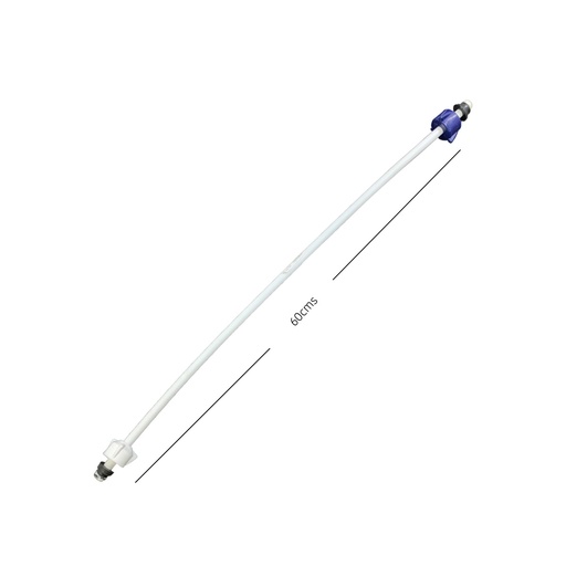 [11040] MANGUERA PLASTICA FLEXIBLE 1/2" X 5/8" 60CMS PARA WC METALES ALEADOS