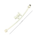 COMBO MANGUERA PLASTICA FLEXIBLE 1/2" X 1/2" 40 CMS MAS LLAVE DE ARRESTO 1/2" X 5/8" METALES ALEADOS