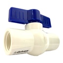 VALVULA 1/2" DE PVC CON ROSCA GRIVEN