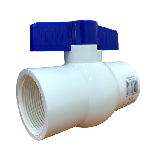 [11082] VALVULA 1 1/2" DE PVC CON ROSCA GRIVEN