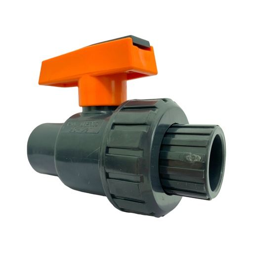 [11209] VALVULA BOLA UNION UNIVERSAL PVC PRES 1/2" C SIN ROSCA TUBRICA