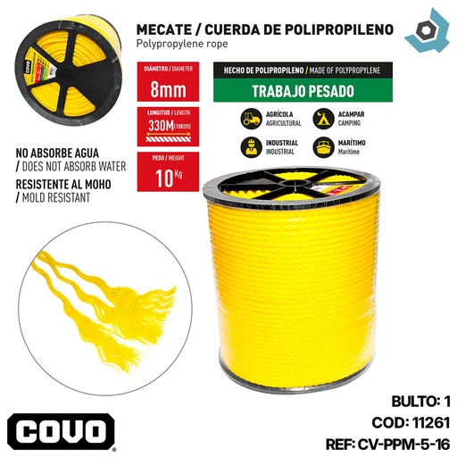 [11261] MECATE 5/16" 330 METROS COVO
