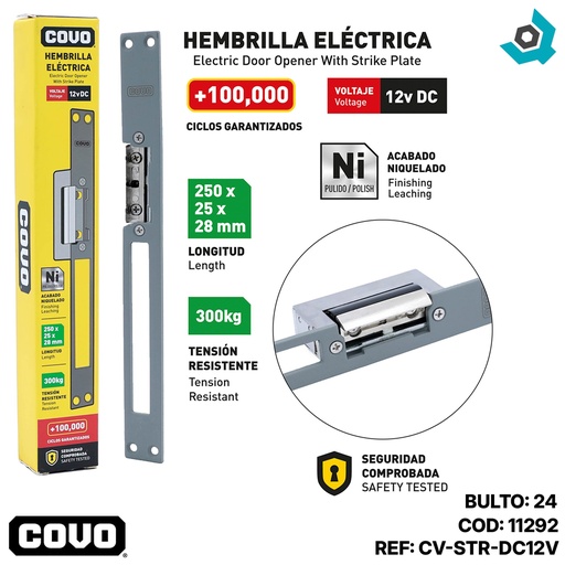 [11292] HEMBRILLA ELECTRICA 12V COVO