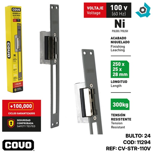 [11294] HEMBRILLA ELECTRICA 100V COVO